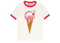 Gucci Ice Cream Cotton Jersey T-Shirt Ivory