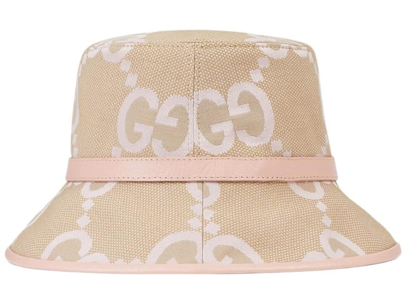 Gucci Jumbo GG Bucket Hat Beige/Light Pink