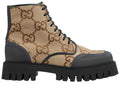 Gucci Lace Up Boot Maxi GG Camel