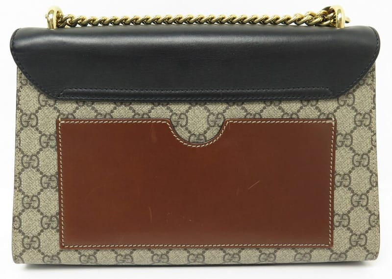 Gucci Padlock GG Shoulder Bag Supreme Canvas/Black Leather
