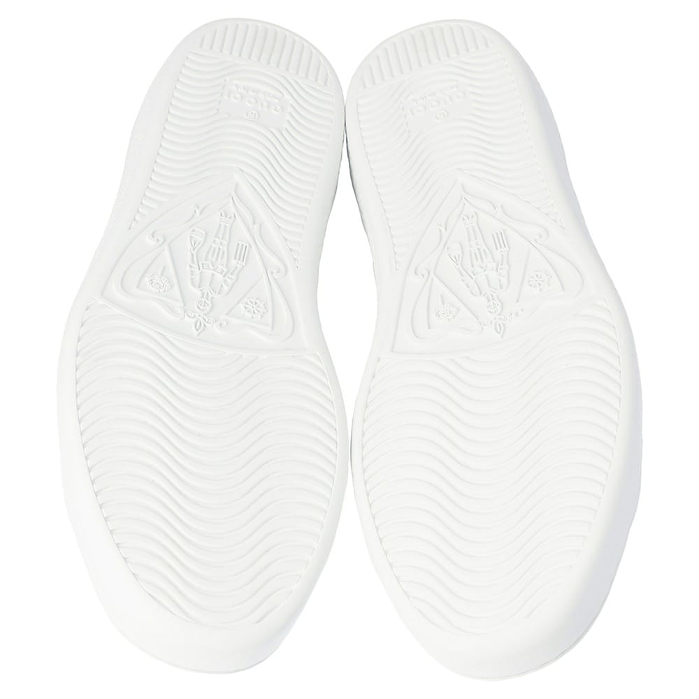 Gucci Perforated Interlocking G Leather Ace Low Top White