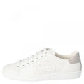 Gucci Perforated Interlocking G Leather Ace Low Top White
