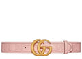 Gucci Pink GG Marmont Matelassé Belt 110/44