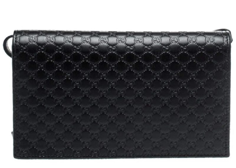 Gucci Wallet Crossbody Micro GG Black