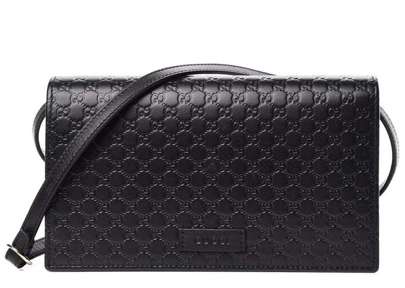 Gucci Wallet Crossbody Micro GG Black
