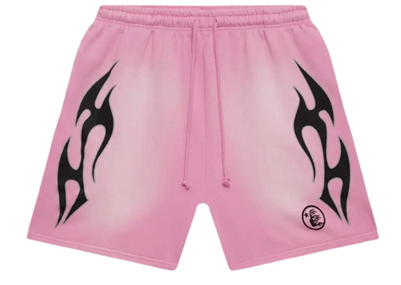 Hellstar Sports Flame Shorts Pink