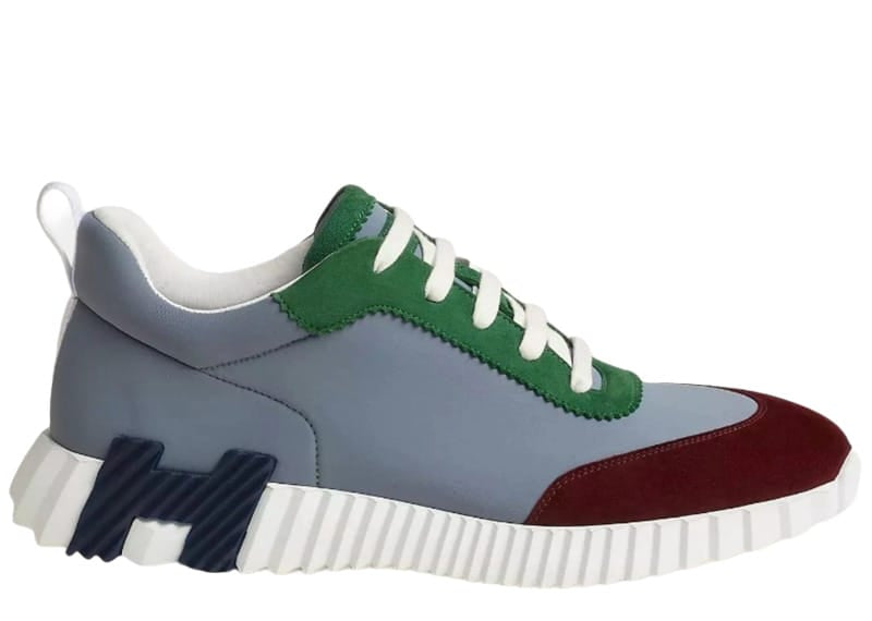 Hermès Bouncing Sneaker Vert/Gris/Bordeaux