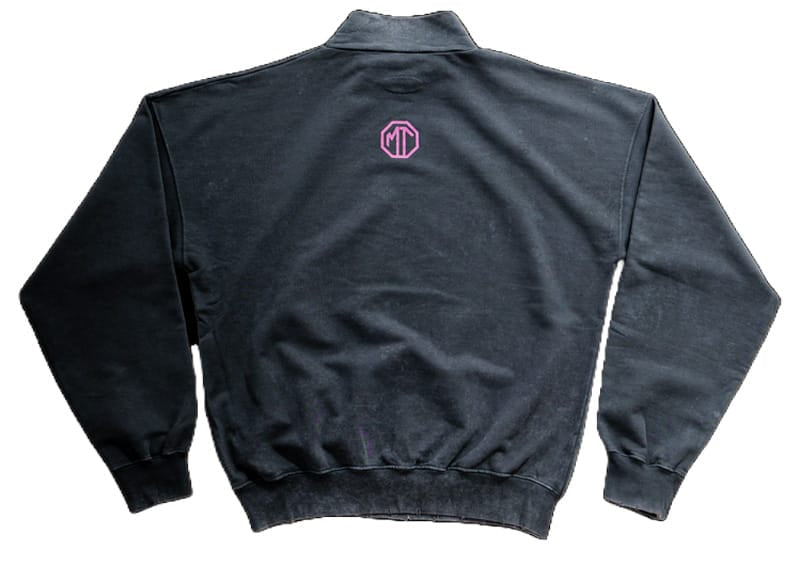 Huni Design Worldwide Mockneck Sweater Washed Black
