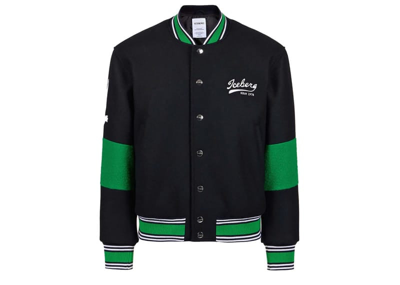 Iceberg Bomber Jacket Lana Bunny Navy/Green