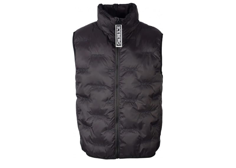 Iceberg Gilet Quilted Allover Embroidered Logo