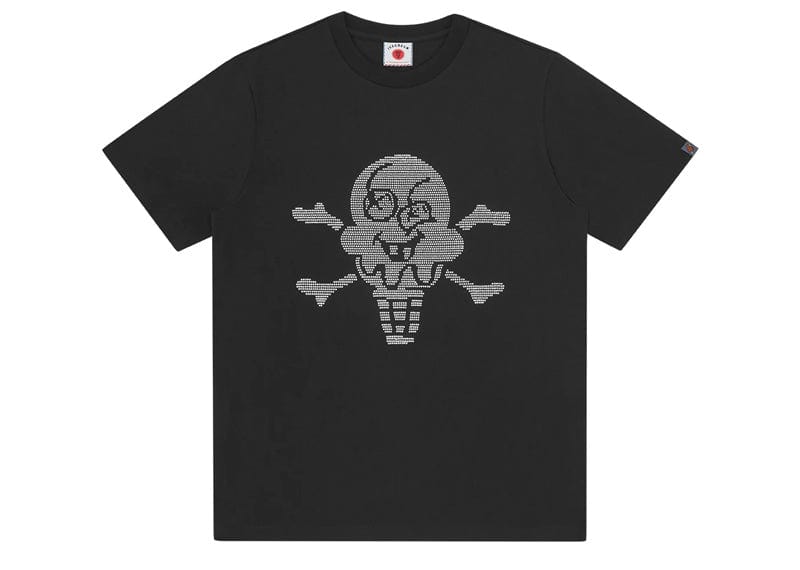 IceCream Rhinestone Cones & Bones Tee Black