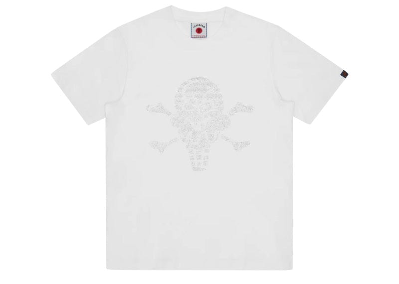 IceCream Rhinestone Cones & Bones Tee White