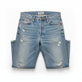 Old School Threads Vintage Distressed Jeans flat lay