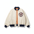 Old School Threads Vintage Bomber Jacket flat lay