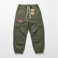 Old School Threads Retro Cargo Pants flat lay