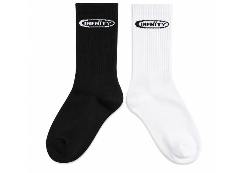 Infnity Clo Crew Socks Pack Black/White