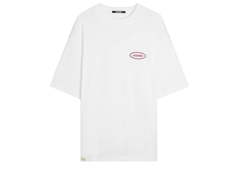 Jacquemus Le Logo-Embroidered T-Shirt White