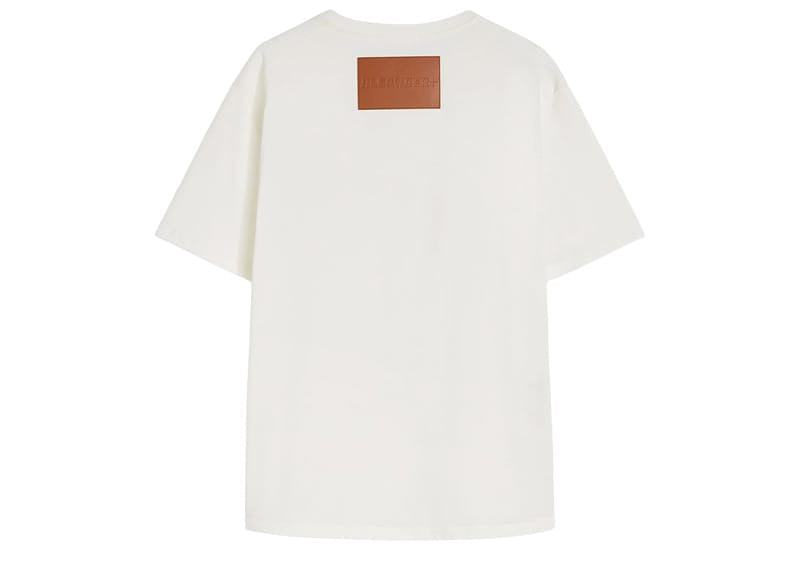 Jil Sander Lightweight Compact Cotton Back Patch Tee White