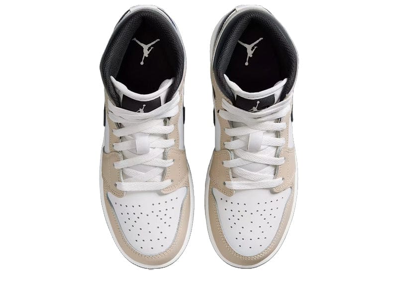 Jordan 1 Mid White Off Noir Rattan (GS)
