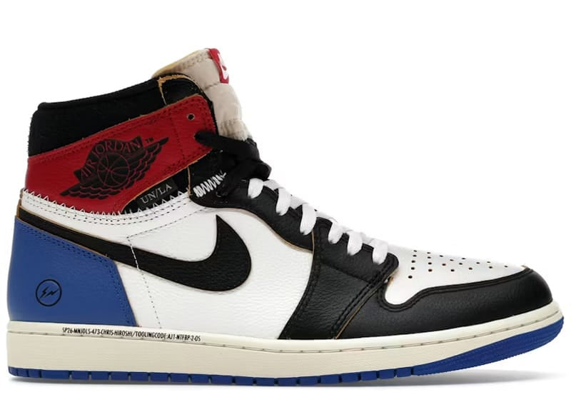Air Jordan 1 Retro High OG SP Fragment x Union LA Varsity Red Sport Royal