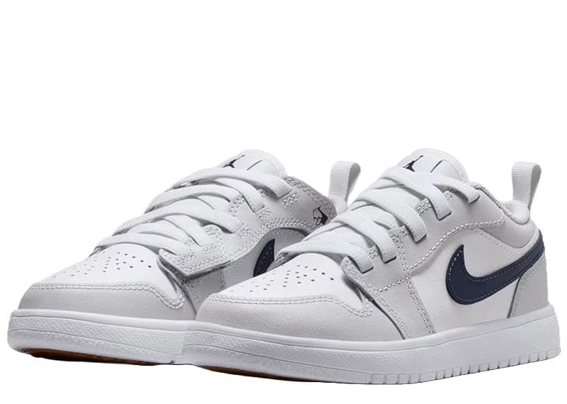 Jordan 1 Low ALT White Neutral Grey Gum Medium Brown Midnight Navy (PS)
