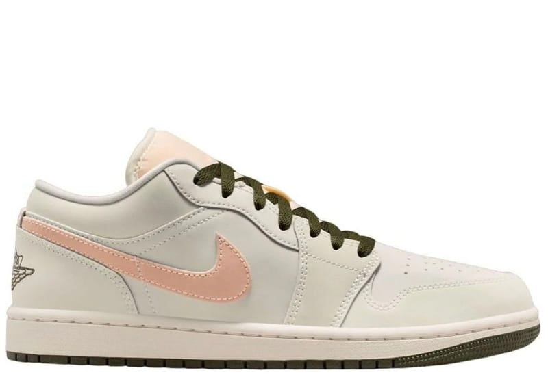 Jordan 1 Low Sail Crimson Tint Khaki (Women's)
