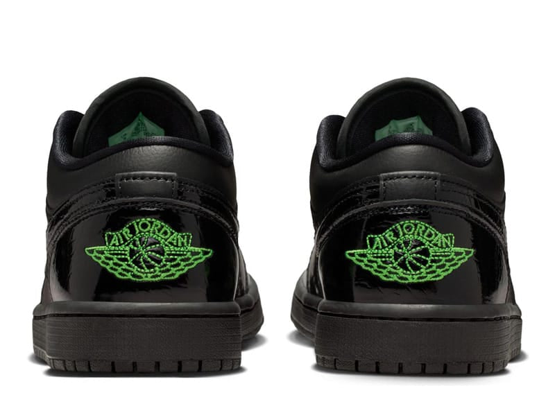 Jordan 1 Low SE Black Croc Scream Green (Women's)