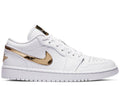 Jordan 1 Low White Metallic Gold (Women's)