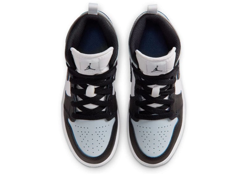 Jordan 1 Mid Black Aura Squadron Blue (PS)