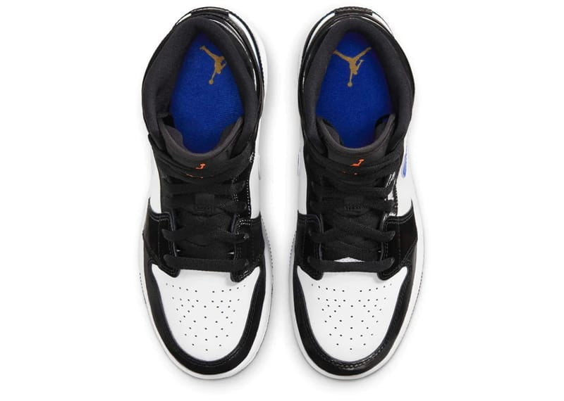 Jordan 1 Mid Black Racer Blue White (GS)
