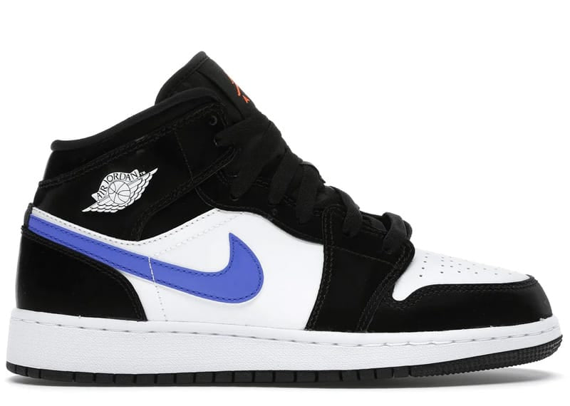 Jordan 1 Mid Black Racer Blue White (GS)