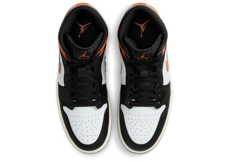 Jordan 1 Mid Black Toe Starfish