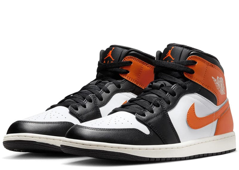 Jordan 1 Mid Black Toe Starfish