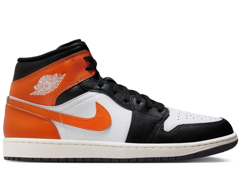 Jordan 1 Mid Black Toe Starfish