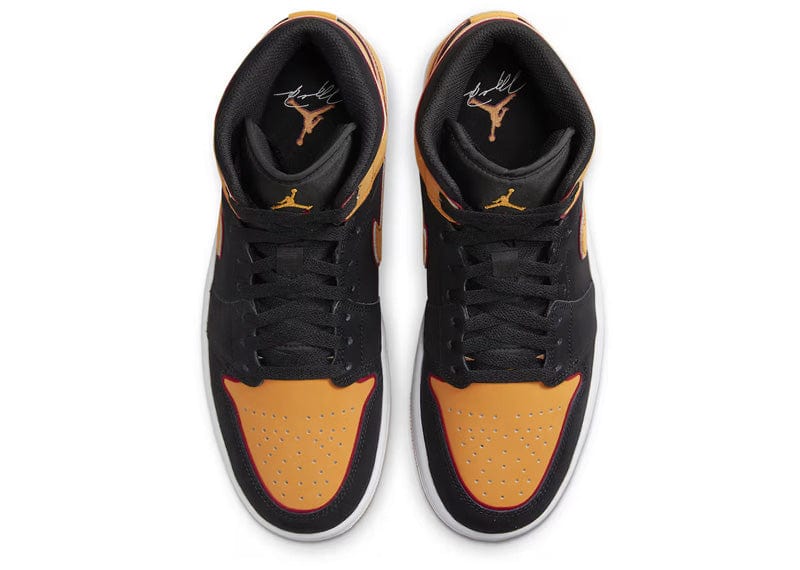 Jordan 1 Mid Fat Tongue Black Orange