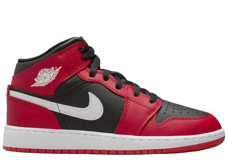 Jordan 1 Mid Gym Red Black White (GS)