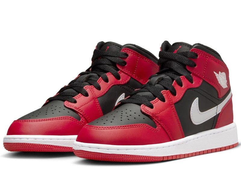 Jordan 1 Mid Gym Red Black White (GS)