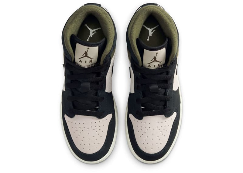 Jordan 1 Mid Off Noir Medium Olive (GS)