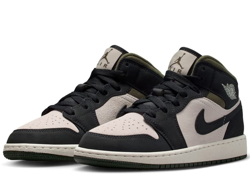 Jordan 1 Mid Off Noir Medium Olive (GS)