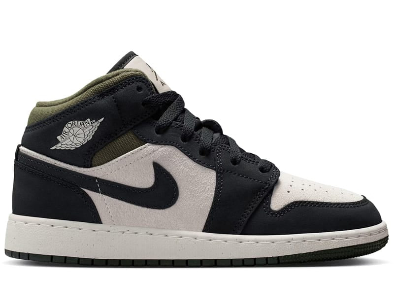 Jordan 1 Mid Off Noir Medium Olive (GS)