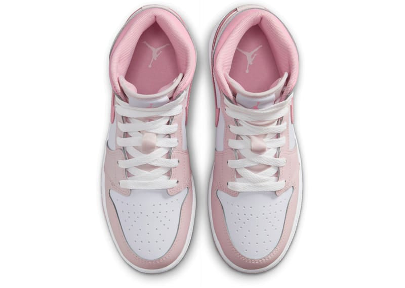 Jordan 1 Mid Pearl Pink White (GS)
