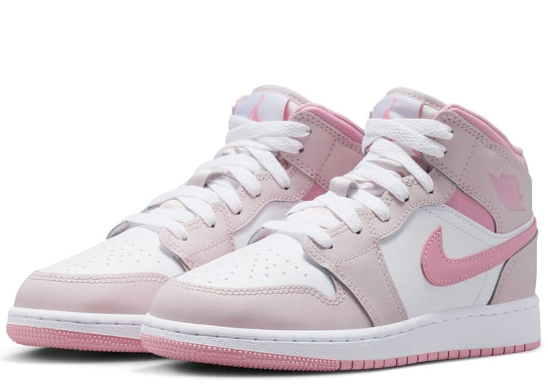 Jordan 1 Mid Pearl Pink White (GS)
