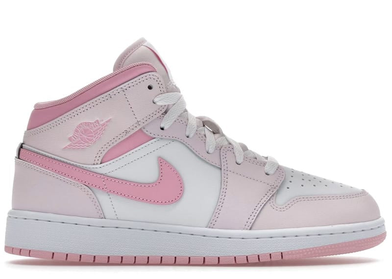 Jordan 1 Mid Pearl Pink White (GS)