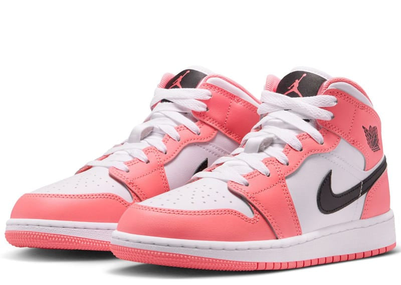 Jordan 1 Mid Pink Gaze (GS)