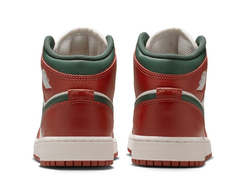 Jordan 1 Mid Redstone Midnight Green (GS)