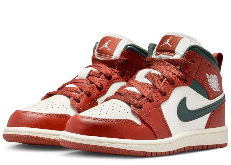 Jordan 1 Mid Redstone Midnight Green (PS)