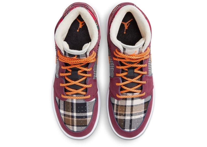Jordan 1 Mid SE Plaid (GS)