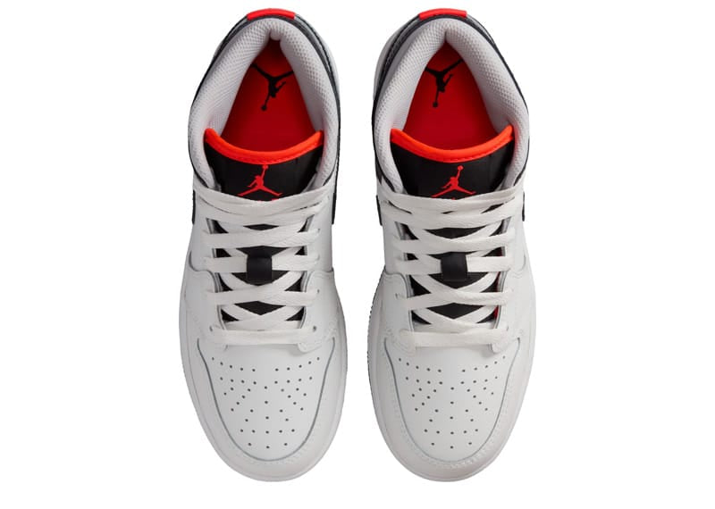 Jordan 1 Mid Summit White Infrared Black (GS)