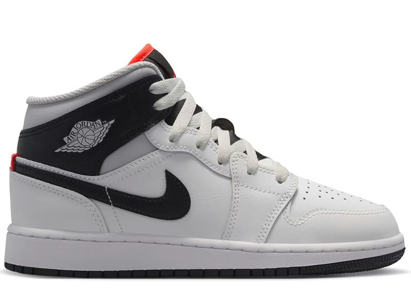 Jordan 1 Mid Summit White Infrared Black (GS)