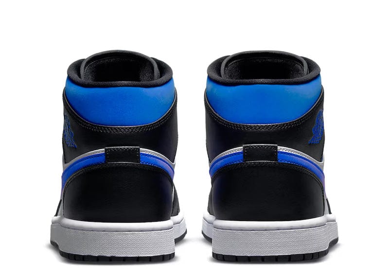 Jordan 1 Mid White Black Racer Blue